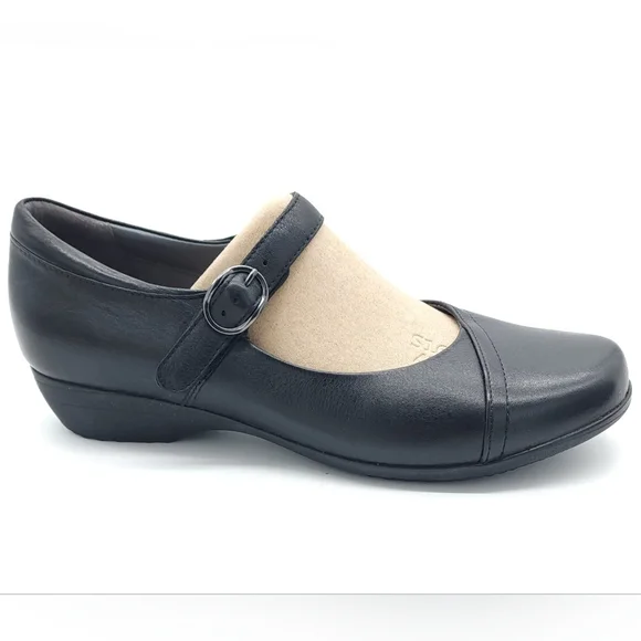 Dansko Fawna Wide Black Milled Nappa Mary Jane Womens Casual Shoes Size 12 EU 42 - Picture 6 of 10
